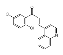 1-(2,5-dichlorophenyl)-3-quinolin-4-ylprop-2-en-1-one结构式