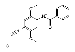 4-benzamido-2,5-dimethoxybenzenediazonium,chloride Structure