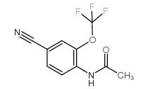 4-氰基-2-(三氟甲氧基)乙酰苯胺结构式