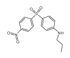 4-(4-nitro-benzenesulfonyl)-N-propyl-aniline结构式