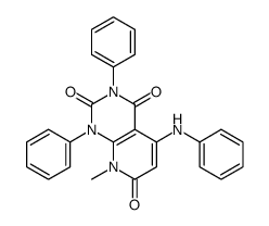 5-anilino-8-methyl-1,3-diphenylpyrido[2,3-d]pyrimidine-2,4,7-trione Structure