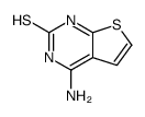 4-amino-3H-thieno[2,3-d]pyrimidine-2-thione结构式