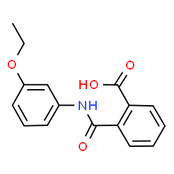 2-{[(3-ethoxyphenyl)amino]carbonyl}benzoic acid structure