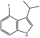 4-Fluoro-3-isopropyl-1H-indole结构式