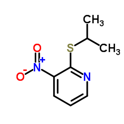 2-(Isopropylsulfanyl)-3-nitropyridine结构式