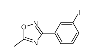 1-iodo-3-(5-methyl-[1,2,4]oxadiazol-3-yl)benzene Structure