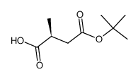 (S)-4-(tert-butoxy)-2-methyl-4-oxobutanoic acid structure