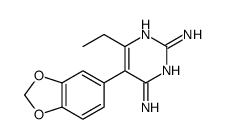 5-(1,3-benzodioxol-5-yl)-6-ethylpyrimidine-2,4-diamine Structure