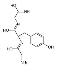 (2S)-N-(2-amino-2-oxoethyl)-2-[[(2S)-2-aminopropanoyl]amino]-3-(4-hydroxyphenyl)propanamide Structure