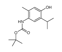 tert-butyl N-(4-hydroxy-2-methyl-5-propan-2-ylphenyl)carbamate Structure