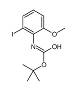 tert-butyl N-(2-iodo-6-methoxyphenyl)carbamate Structure