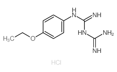 1-(p-Ethoxyphenyl)biguanide hydrochloride Structure