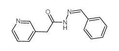 3-Pyridineacetic acid,2-(phenylmethylene)hydrazide结构式