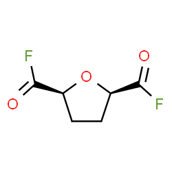 erythro-Hexaroyl difluoride, 2,5-anhydro-3,4-dideoxy- (9CI) Structure