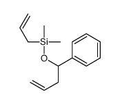 dimethyl-(1-phenylbut-3-enoxy)-prop-2-enylsilane Structure