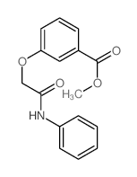 Benzoic acid,3-[2-oxo-2-(phenylamino)ethoxy]-, methyl ester Structure