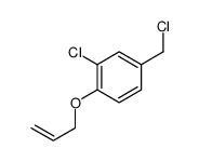 2-chloro-4-(chloromethyl)-1-prop-2-enoxybenzene Structure