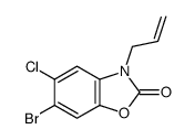 3-Allyl-6-bromo-5-chlorobenzoxazol-2(3H)-one结构式