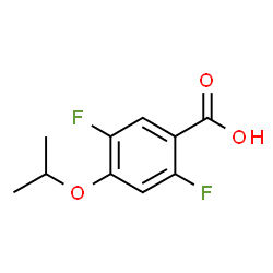 2,5-Difluoro-4-isopropoxybenzoic acid结构式