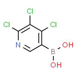 2,3,4-Trichloropyridine-5-boronic acid结构式