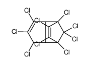 1,2,3,4,5,6,7,8,8-Nonachloro-3a,4,7,7a-tetrahydro-4,7-methano-1H-indene结构式