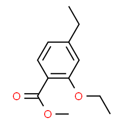 Benzoic acid, 2-ethoxy-4-ethyl-, methyl ester (9CI) Structure