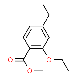 Benzoic acid, 2-ethoxy-4-ethyl-, methyl ester (9CI) structure