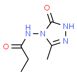 Propanamide,N-(1,5-dihydro-3-methyl-5-oxo-4H-1,2,4-triazol-4-yl)- structure