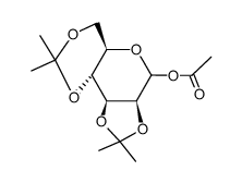 1-O-acetyl-2,3:4,6-di-O-isopropylidenemannopyranose Structure