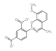 Acetophenone,2',3'-dimethoxy-, (2,4-dinitrophenyl)hydrazone (8CI)结构式