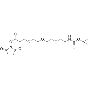 Boc-NH-PEG3-NHS ester结构式