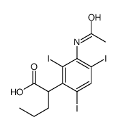 2-(3-Acetylamino-2,4,6-triiodophenyl)valeric acid Structure