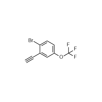 1-Bromo-2-ethynyl-4-(trifluoromethoxy)benzene Structure