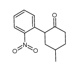 4-methyl-2-(2-nitrophenyl)cyclohexanone Structure