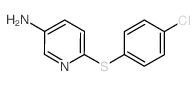 6-[(4-氯苯基)磺酰基]-3-吡啶胺结构式
