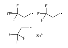 chloro-tris(3,3,3-trifluoropropyl)stannane Structure