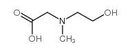 (2-Hydroxyethyl)(methyl)aminoacetic acid structure