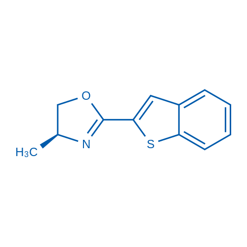 (S)-2-(Benzo[b]thiophen-2-yl)-4-methyl-4,5-dihydrooxazole Structure