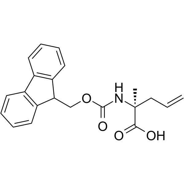 Fmoc-(S)-2-(2-propenyl)Ala-OH structure