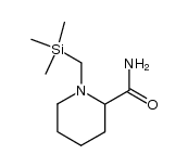 1-(trimethylsilylmethyl)piperidine-2-carboxamide结构式