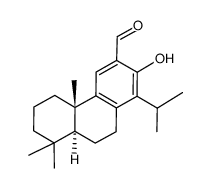 3-Phenanthrenecarboxaldehyde, 4b,5,6,7,8,8a,9,10-octahydro-2-hydroxy-4b,8,8-trimethyl-1-(1-methylethyl)-, (4bS,8aS)-结构式