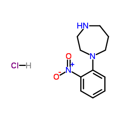 1-(2-Nitrophenyl)-1,4-diazepane hydrochloride (1:1)结构式