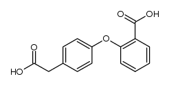 p-(o-Carboxyphenoxy)-phenyl-essigsaeure结构式