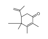 (5S)-2,3,4,4-tetramethyl-5-prop-1-en-2-ylcyclohex-2-en-1-one Structure