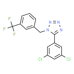 5-(3,5-DICHLOROPHENYL)-1-[3-(TRIFLUOROMETHYL)BENZYL]-1H-1,2,3,4-TETRAAZOLE结构式