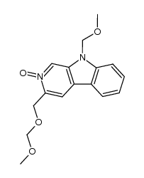 3-(methoxymethyloxy)methyl-N-methoxymethyl-9H-pyrido[3,4-b]indole N-oxide Structure
