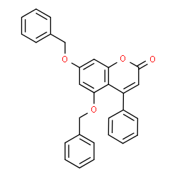 4-phenyl-5,7-bis(phenylmethoxy)chromen-2-one结构式