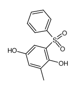 2-methyl-6-phenylsulfonyl-1,4-hydroquinone结构式