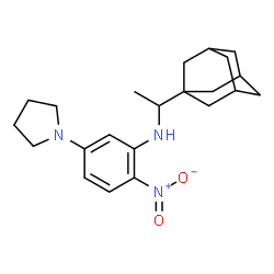 1-{3-{[1-(1-adamantyl)ethyl]amino}-4-nitrophenyl}pyrrolidine structure