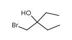 3-bromomethyl-pentan-3-ol Structure